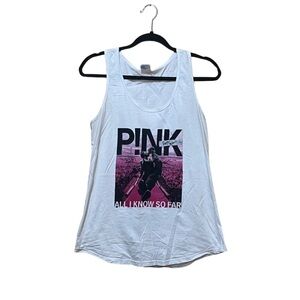 P!NK Tour Tank All I‎ Know So Far Women’s M White Cotton